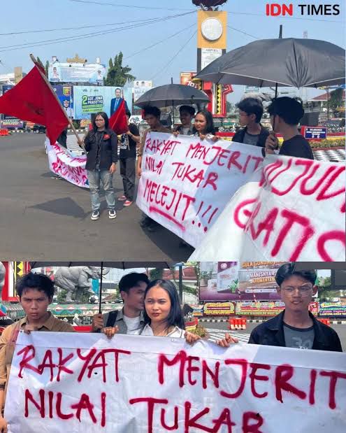 Ketika Suara Tak Lagi Cukup, Mahasiswa Menjahit Bibir di Tengah Riuh Kunjungan Presiden